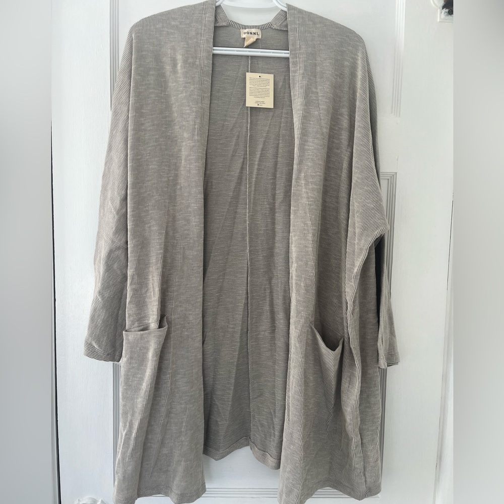 NWT Donni Ribbed Sandwash Cardigan